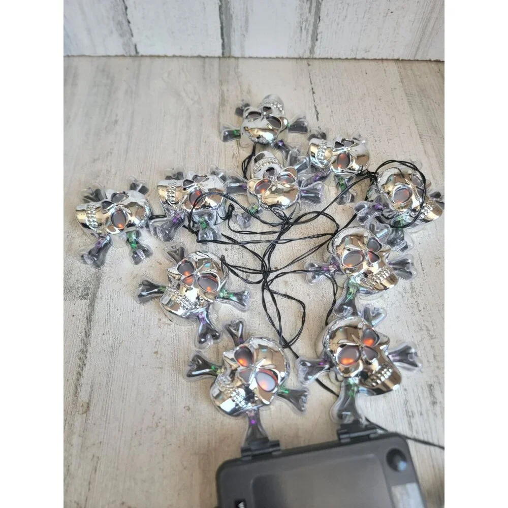 Silver string skeleton Halloween light up home decor‎ spooky